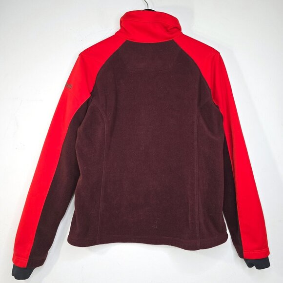 Columbia Red Maroon Fleece Soft Shell Titanium Omni Heat Jacket - Picture 5 of 7